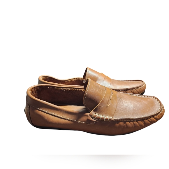 **Florsheim Men’s Penny Loafers in Tan Leather - Size 13** - Picture 2 of 6